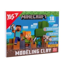 Пластилин Yes Minecraft 18 цветов 360 г купить в интернет магазине подарков ПраздникШоп