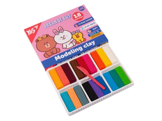 Пластилин Yes Line Friends 18 цветов 360 г купить в интернет магазине подарков ПраздникШоп