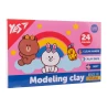 Пластилін Yes Line Friends 24 кольори 480 г