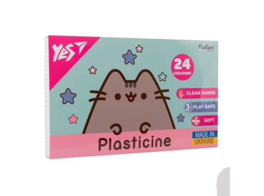 Пластилин Yes Pusheen 24 цвета 480 г купить в интернет магазине подарков ПраздникШоп