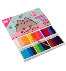 Пластилин Yes Pusheen 24 цвета 480 г купить в интернет магазине подарков ПраздникШоп