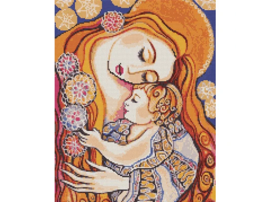 Алмазная мозаика SANTI Материнская любовь 40*50см на подрамнике купить в интернет магазине подарков ПраздникШоп