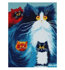 Алмазная мозаика SANTI Пушистые котята 30*40см на подрамнике купить в интернет магазине подарков ПраздникШоп
