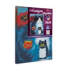 Алмазная мозаика SANTI Пушистые котята 30*40см на подрамнике купить в интернет магазине подарков ПраздникШоп