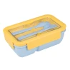 Ланч-бокс Yes Fusion 850 мл з приладдям жовто-блакитний