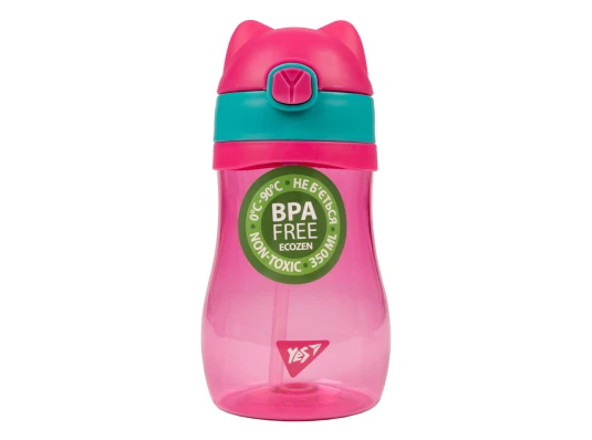 Бутылка для воды Yes Fusion 350 мл розовая купить в интернет магазине подарков ПраздникШоп