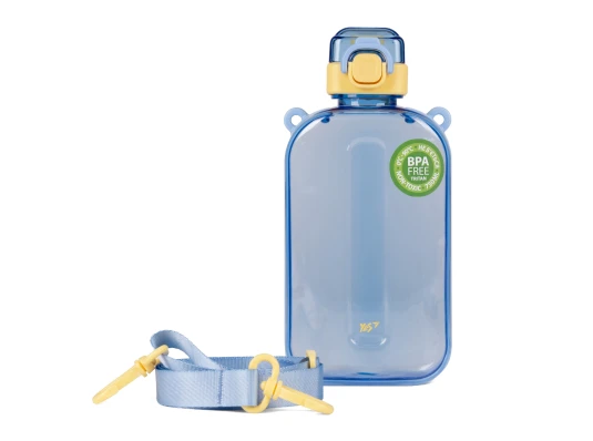 Бутылка-фляга Yes Fusion 750 мл желто-голубая купить в интернет магазине подарков ПраздникШоп