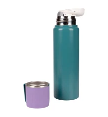 Термос Yes Fusion с чашкой 500 мл зеленый купить в интернет магазине подарков ПраздникШоп