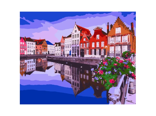 Картина по номерам SANTI Солнечный Амстердам 40х50 купить в интернет магазине подарков ПраздникШоп