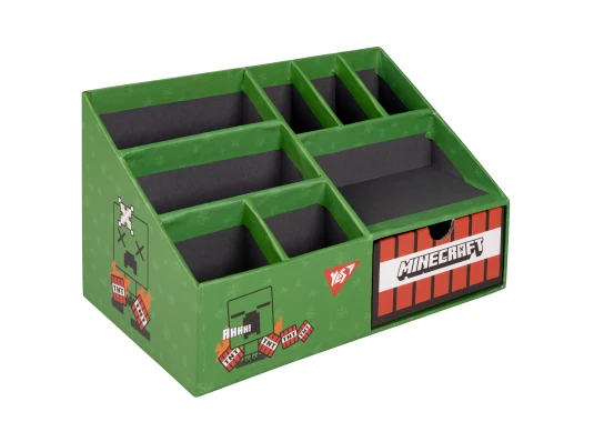Органайзер настольный Yes Minecraft 8 отделений картон купить в интернет магазине подарков ПраздникШоп