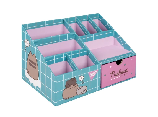 Органайзер настольный Yes Pusheen 8 отделений картон купить в интернет магазине подарков ПраздникШоп