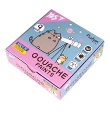 Краски гуашевые Yes Pusheen 9 цветов 20 мл купить в интернет магазине подарков ПраздникШоп