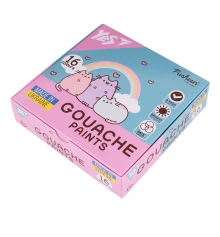 Краски гуашевые Yes Pusheen 16 цветов 20 мл купить в интернет магазине подарков ПраздникШоп