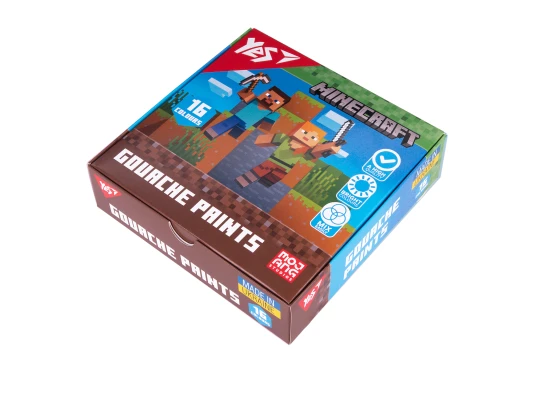 Краски гуашевые Yes Minecraft 16 цветов 20 мл купить в интернет магазине подарков ПраздникШоп