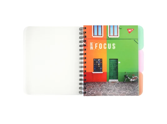 Тетрадь для записей YES Be in focus А5 144 листа пластиковая обложка купить в интернет магазине подарков ПраздникШоп