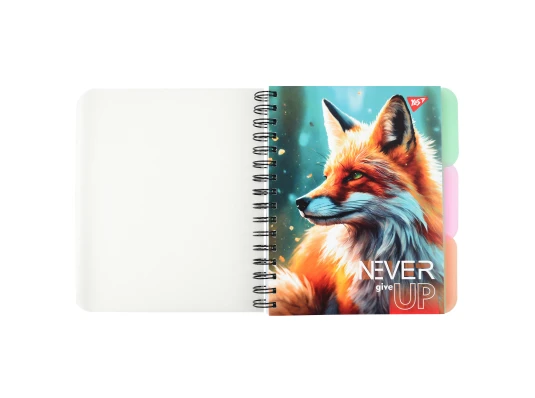 Тетрадь для записей YES Never give up А5 144 листа пластиковая обложка купить в интернет магазине подарков ПраздникШоп