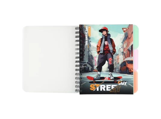 Тетрадь для записей YES Street guy А5 144 листа пластиковая обложка купить в интернет магазине подарков ПраздникШоп