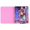 Тетрадь для записей YES Cyber girl А5 144 листа пластиковая обложка