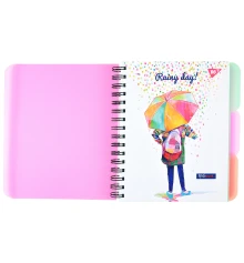 Тетрадь для записей YES Rainy day А5 144 листа пластиковая обложка купить в интернет магазине подарков ПраздникШоп