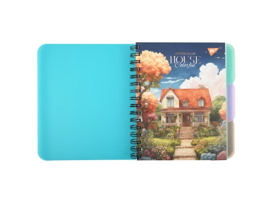 Тетрадь для записей YES Watercolor А5 144 листа пластиковая обложка купить в интернет магазине подарков ПраздникШоп