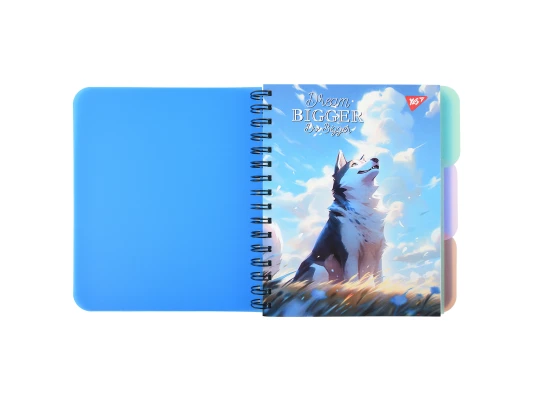 Тетрадь для записей YES Husky А5 144 листа пластиковая обложка купить в интернет магазине подарков ПраздникШоп