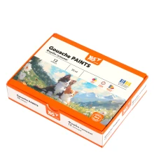 Краски гуашевые Yes Orange Line 12 цветов 20 мл купить в интернет магазине подарков ПраздникШоп