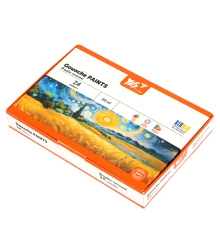 Краски гуашевые Yes Orange Line 24 цвета 20 мл купить в интернет магазине подарков ПраздникШоп