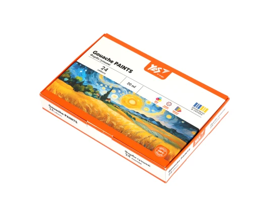 Краски гуашевые Yes Orange Line 24 цвета 20 мл купить в интернет магазине подарков ПраздникШоп