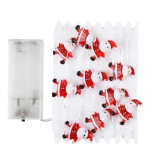 Гирлянда LED Yes! Fun на медной проволоке Санта 20 LED тепло-белая 2 купить в интернет магазине подарков ПраздникШоп