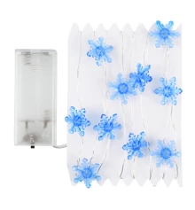 Гирлянда LED Yes! Fun на медной проволоке Снежинки 20 LED тепло-белая 2 купить в интернет магазине подарков ПраздникШоп