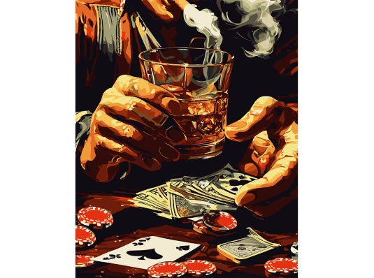 Картина по номерам SANTI Казино 40*50 купить в интернет магазине подарков ПраздникШоп