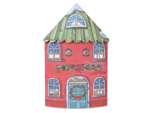 Декор новогодний Yes! Fun Домик-светильник 21см картон LED купить в интернет магазине подарков ПраздникШоп