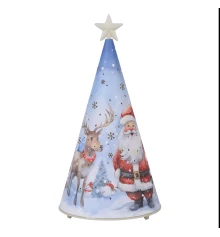 Декор новогодний Yes! Fun Елка-светильник 22см картон LED купить в интернет магазине подарков ПраздникШоп