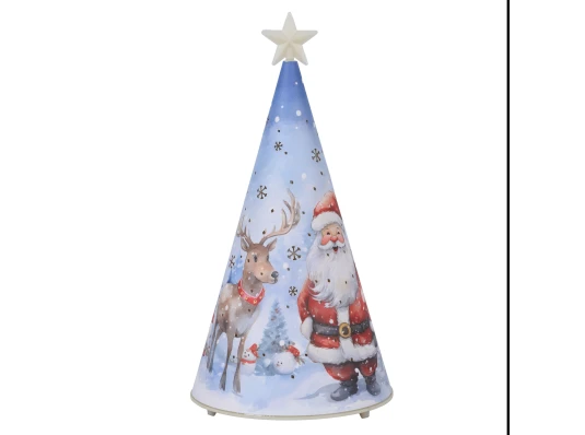 Декор новогодний Yes! Fun Елка-светильник 22см картон LED купить в интернет магазине подарков ПраздникШоп