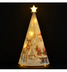 Декор новогодний Yes! Fun Елка-светильник 22см картон LED купить в интернет магазине подарков ПраздникШоп