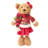 Новорічна м‘яка іграшка Yes! Fun Ведмедик дівчинка 35,5 см