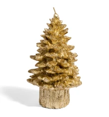 Свеча Yes! Fun Золотая елка 18см парафин купить в интернет магазине подарков ПраздникШоп