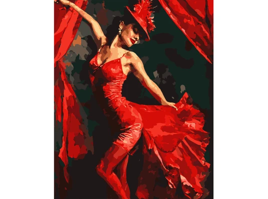 Картина по номерам SANTI Кабаре купить в интернет магазине подарков ПраздникШоп