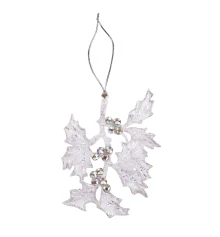 Украшение новогоднее Yes! Fun Омела 14см акрил глиттер купить в интернет магазине подарков ПраздникШоп