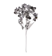 Цветок декоративный Yes! Fun Гортензия серебряный фольга 62см купить в интернет магазине подарков ПраздникШоп