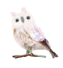 Фигурка новогодняя Yes! Fun Сова 9см купить в интернет магазине подарков ПраздникШоп