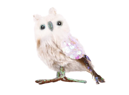 Фигурка новогодняя Yes! Fun Сова 9см купить в интернет магазине подарков ПраздникШоп