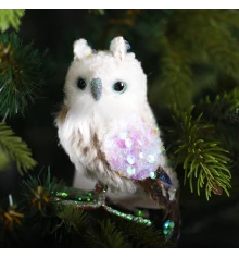 Фигурка новогодняя Yes! Fun Сова 9см купить в интернет магазине подарков ПраздникШоп