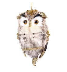 Фигурка новогодняя Yes! Fun Сова 16см купить в интернет магазине подарков ПраздникШоп