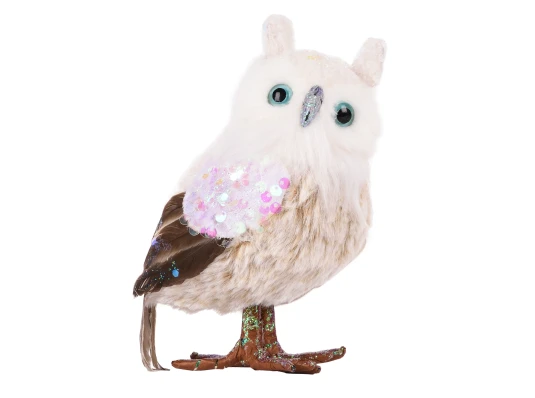 Фигурка новогодняя Yes! Fun Сова 13см купить в интернет магазине подарков ПраздникШоп