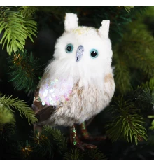 Фигурка новогодняя Yes! Fun Сова 13см купить в интернет магазине подарков ПраздникШоп