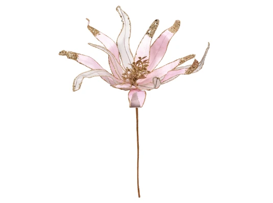 Цветок декоративный Yes! Fun Рождественская звезда розовый 40см купить в интернет магазине подарков ПраздникШоп