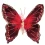 Украшение декоративное Yes! Fun Бабочка 18см бордо купить в интернет магазине подарков ПраздникШоп
