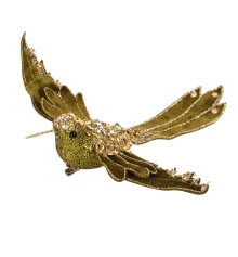 Фигурка декоративная Yes! Fun Птичка 21см темно-зеленая купить в интернет магазине подарков ПраздникШоп