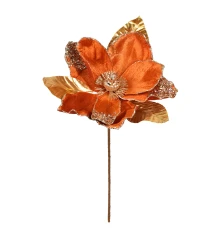 Цветок декоративный Yes! Fun Пуансеттия бронза 24см купить в интернет магазине подарков ПраздникШоп